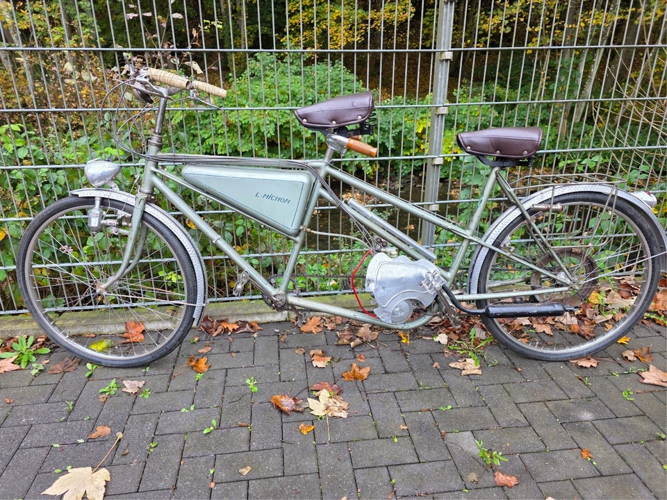 L-Michon Tandem mit ABG Hilfsmotor 40-50er Jahre - Bild 1 von 4