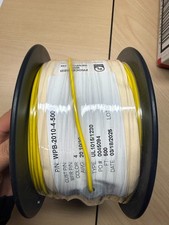 20 AWG Yellow Hook-up/Lead Wire 500FT UL1015/1230 600 V