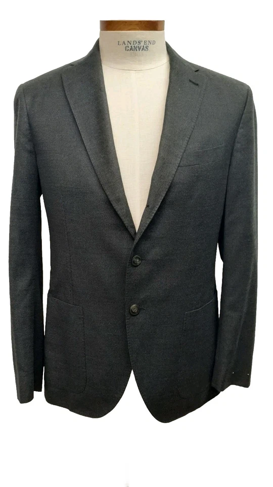 NEW ALESSANDRO CANTARELLI BLAZER US 40 EU 52R SPORT COAT JACKET WOOL SILK PLAID - Image 2 of 4