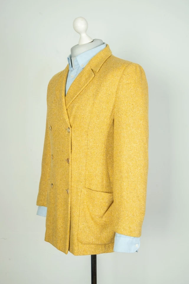 Isaia Napoli Cashmere Double Breasted Women's Jacket Blazer Coat Size 44 - Image 4 of 4