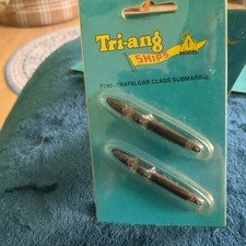 TRI-ANG MINIC SHIPS TRAFALGAR CLASS SUBMARINE x 2  NR MINT ON CARD P790 (blue 30