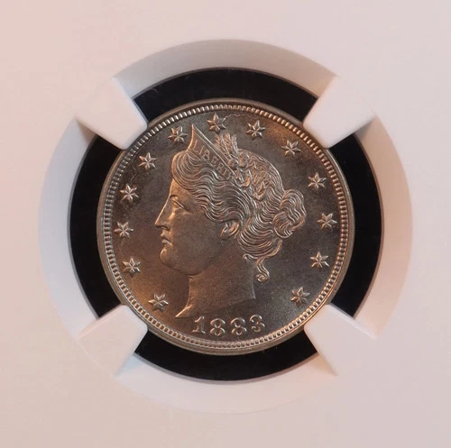 1883 "No Cents" Liberty V Nickel - NGC MS66 - Outstanding CAC Approved GEM! PQ+