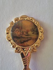 Cottage Scene Vintage Souvenir Spoon Collectible