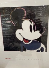 ANDY WARHOL RARE 1993 "THE ART OF MICKEY MOUSE" LITHOGRAPH PRINT POP ART POSTER