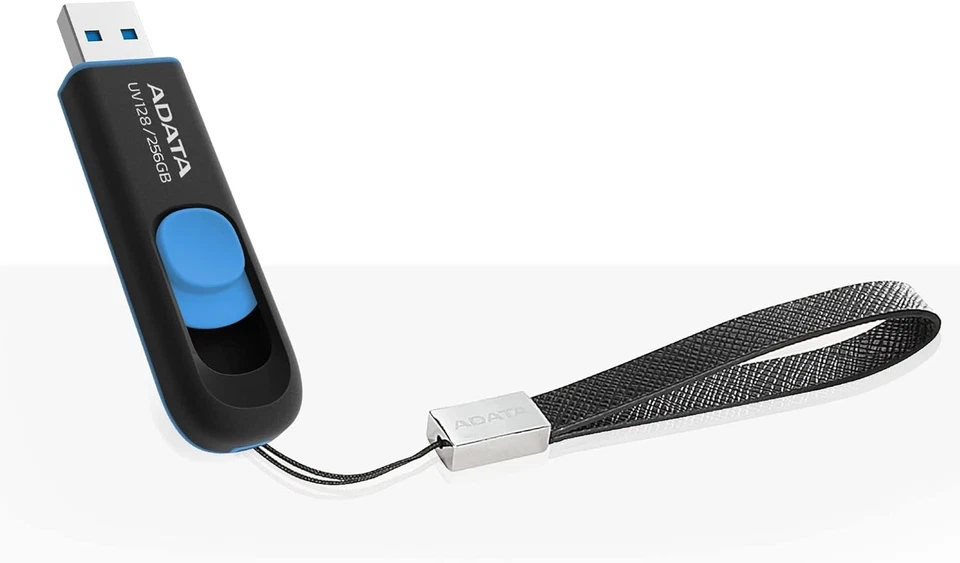 ADATA UV128 64GB USB3.1 Flash Drive, black/blue UV128 64 GB - Image 3 of 4