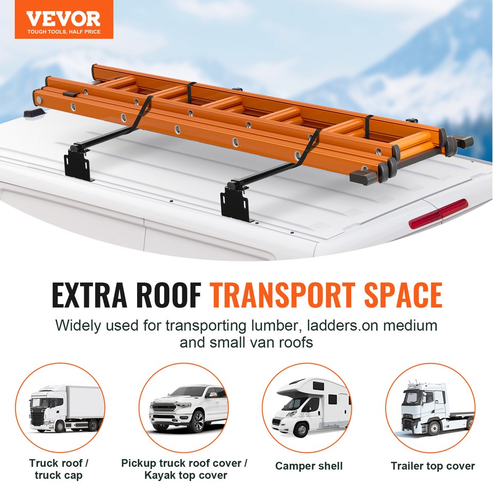 VEVOR Trailer Ladder Rack Van Roof Ladder Rack for Universal Truck