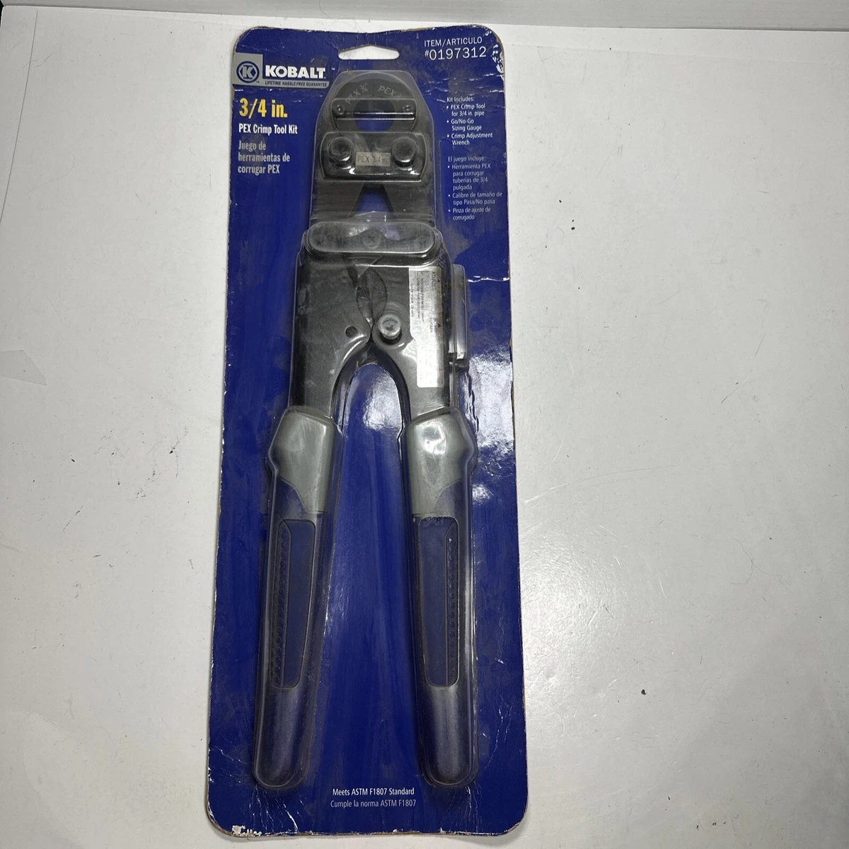 Kobalt 3 4 PEX Crimp Tool 0197312 NEW eBay