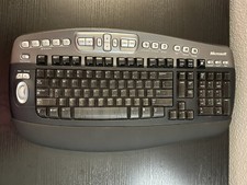 Microsoft Wireless Desktop Elite Black Keyboard Model No 1011  No Receiver 