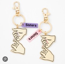 Claire s sisters BFF pinky promise keychain backpack clip set