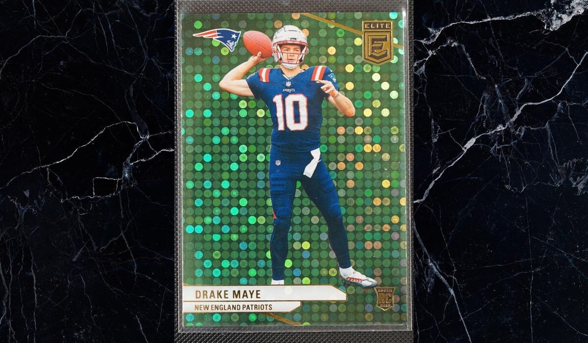 2024 Panini Donruss Elite Rookies Green Disco Drake Maye #185