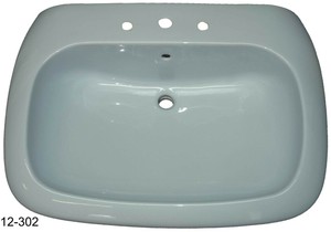 whisperblau Waschtisch 85 x 60 cm Ideal Standard AERO 933 hellblau | eBay