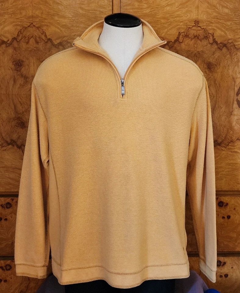 MENS PARADISE COLLECTION 1/2 ZIP PULLOVER SHIRT ~ LARGE - Image 2 of 3