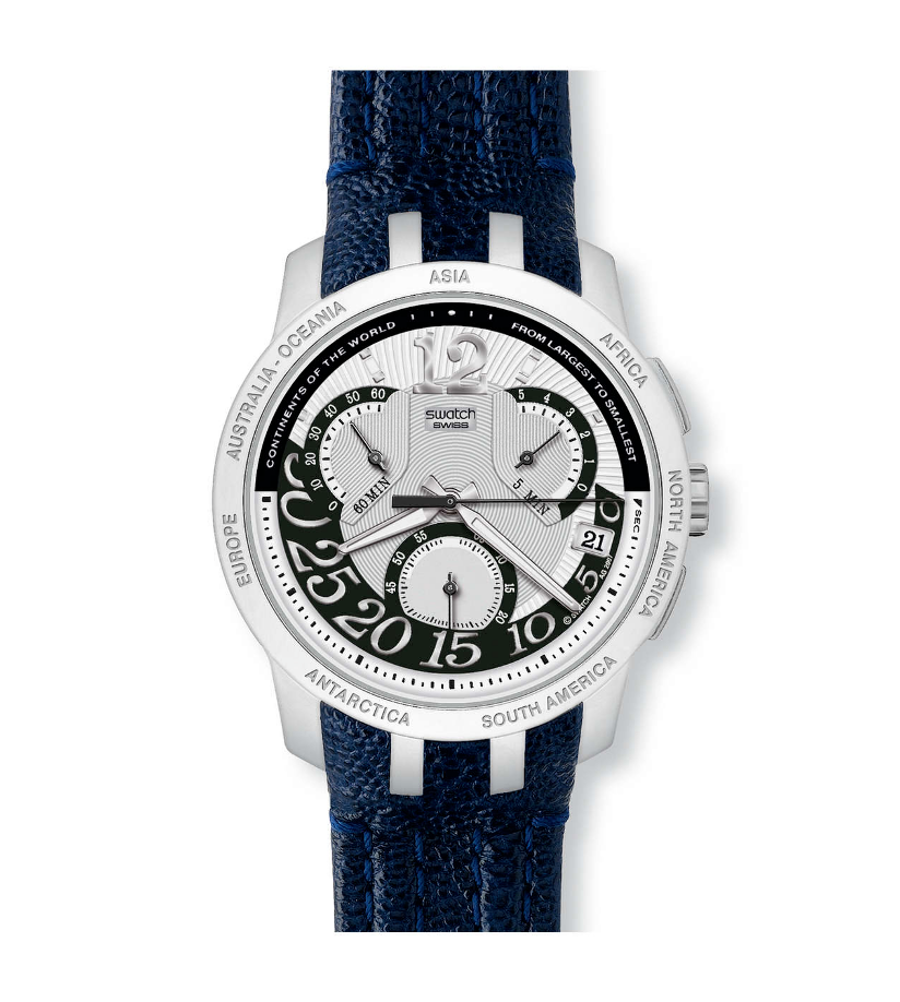 ETHNIC ELEGANCE Swatch Irony Retrograde Chrono (YRS404 SR936SW