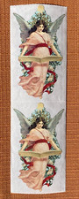 Gifted Line John Grossman - Lot of 2 Victorian Christmas Angel Stickers