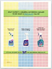PRINT AD 2002 Tilex Fresh Shower Soap Scum Bathroom Cleaner Mildew Remover