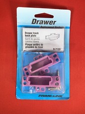 Prime Line R7133 Drawer Track Back Plate, Drawer Replacement Hardware, Fix