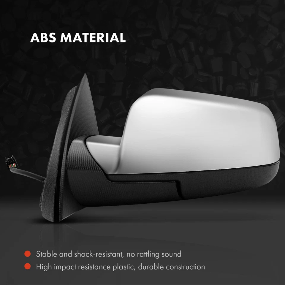 Espejo retrovisor térmico eléctrico cromado para Chevy Equinox 2016-2017 GMC Terrain Driver izquierdo Foto 3 de 4