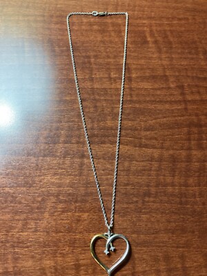 Sterling Silver Diamond BGE Darling Daughter Heart Necklace