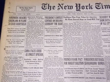 1931 MAY 4 NEW YORK TIMES - AHRENBERG REACHES GREENLAND IN PLANE - NT 2189