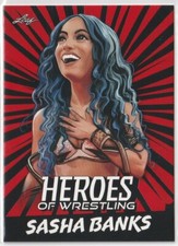 2023 Leaf Heroes of Wrestling Red #B8 Sasha Banks