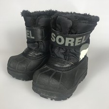 SOREL Snow Commander Winter Snow Boots - Toddler Boy/Girl Size 5 - Black