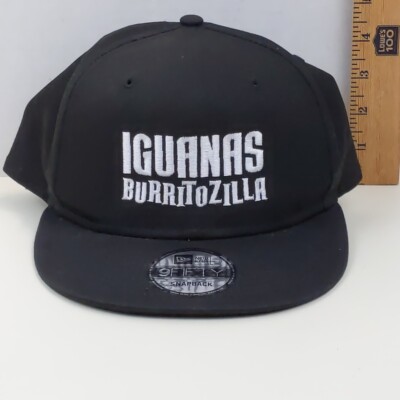 New Era 9Fifty Iguanas Burritozilla Black Snapback Embroidered Logo Cap Mens OS