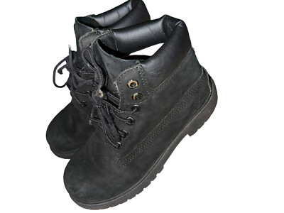 Timberland 3 M 3Y Youth Black Classic Premium Waterproof Logo Boot