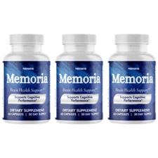 Memoria Nutritional Support Supplement for Memory & Brain Health - 3 Pack