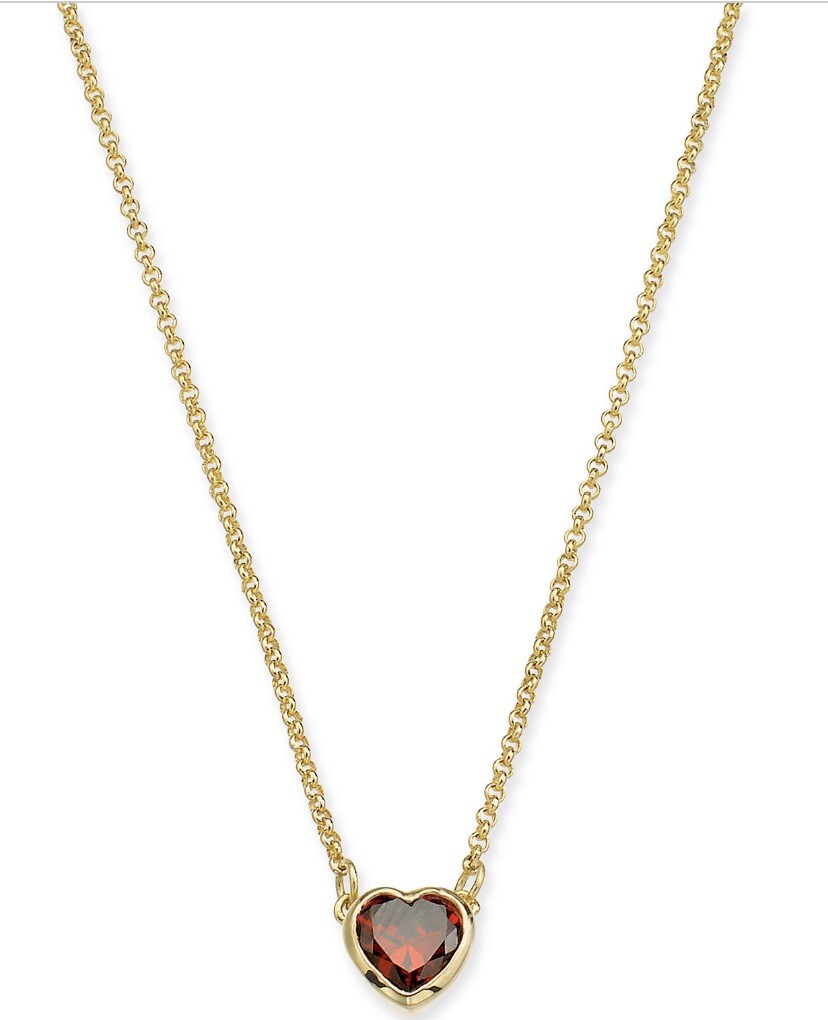 Kate Spade Red Heart Mini Pendant Necklace Romantic Rocks