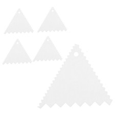 Kit 5 raschietti decorazione torte pettine bordo crema cake design 1UNU