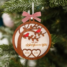 Family Memorial Christmas Ornament Sympathy Gift I Am Always With You Decoration