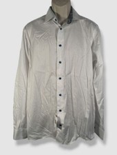  260 Eton Men's Contemporary-Fit White Long-Sleeve Dress Shirt Size 16 / 41