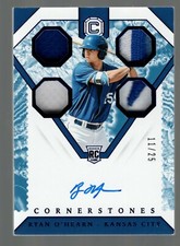 2019 Panini Cornerstones Rookie Quad Relic Autographs Quartz #17 Ryan O'Hearn 11