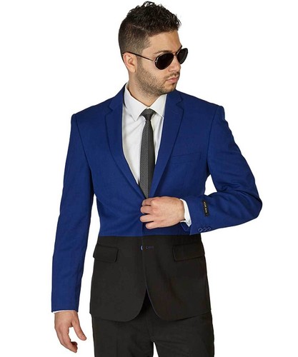 Slim Fit 2 Button Sport Jacket Notch Lapel Modern Two Tone Dinner Blazer AZAR - Picture 6 of 16