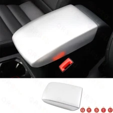 Central Console Armrest Box Cover Trim For Volkswagen Taos 21-2023 Matte Silver