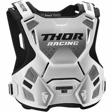 Thor Youth Guardian MX Chest Protector Roost Deflector XXS/XS Extra Small White