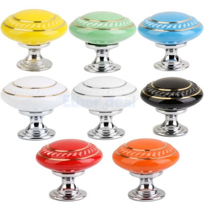 Porzellanknopf Porzellan Möbelknopf Möbelknöpfe Single-Loch für