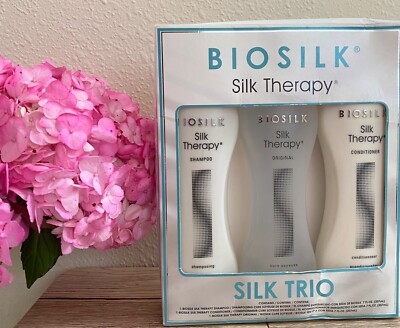 Biosilk Silk Therapy | Shampoo | Conditioner | Original |  Silk Trio 7 fl. oz.
