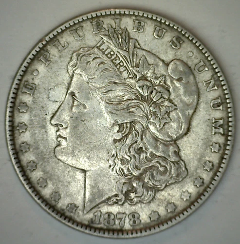 1878 Morgan Silver Dollar 7TF Extra Fine Circulated XF $1 Type Coin Philadelphia