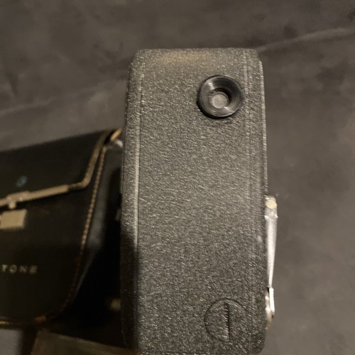 KEYSTONE ELECTRIC EYE ZOOM K717A MOVIE CAMERA WITH LEATHER CASE