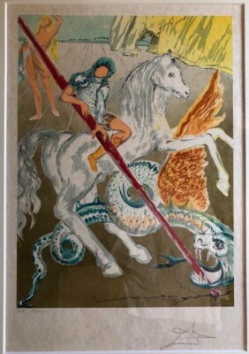 Salvador Dali Retrospective The Lance of Chivalry Saint George