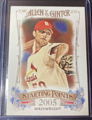 2015 Topps Allen and Ginter Starting Points #SP85 Adam Wainwright  Cardinals
