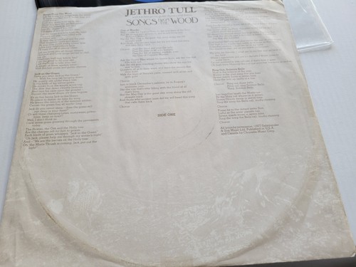 JETHRO TULL - Songs From The Wood 1977 PROG FOLK ROCK lyric inner LP - Imagen 4 de 7