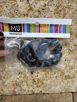 Black Plastic Bag/purse Handle Unopened M & J Trimming NYC