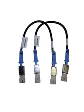Lot Of 2 New HP 407344-001 0.5M External Mini SAS to Mini SAS Cable 408765-001