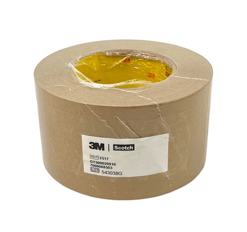 ☀️(1 Roll) 3M Scotch 2517 Kraft Paper Flatback Packaging Tape 3" x 60 yds 6.5mil - Picture 2 of 10