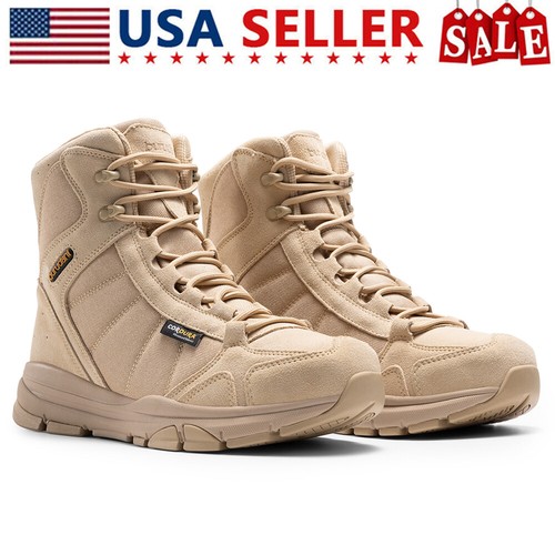 Men's Waterproof Military Tactical Boots Outdoor Hiking Motorcycle Combat Boots - $25.99