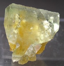 FLUORIT Kristall Gelb Grün Frohnau Erzgebirge Sachsen !!!