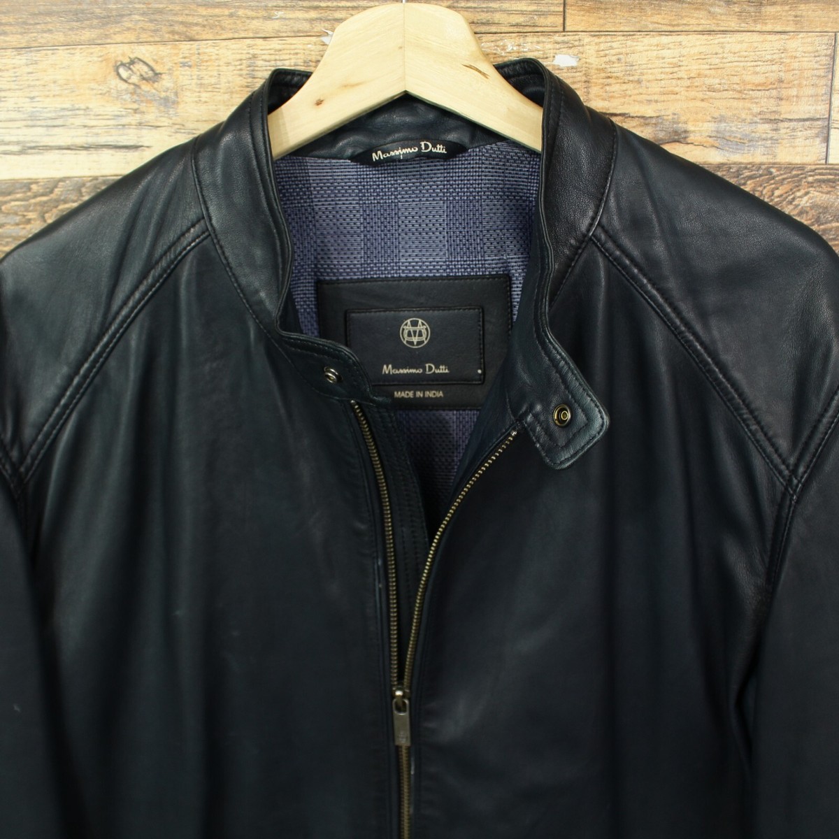 Massimo dutti Men's Leather Jacket XXL Premium | eBay