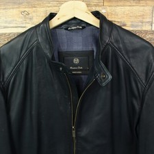 Мужские пальто, куртки и жилеты Massimo Dutti кожаная наружная